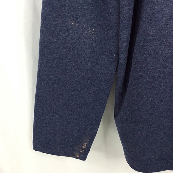 Huntworth 1/4 Zip Pullover Men Size XL Navy Blue Cotton Blend Base Layer Hunting - Picture 5 of 7
